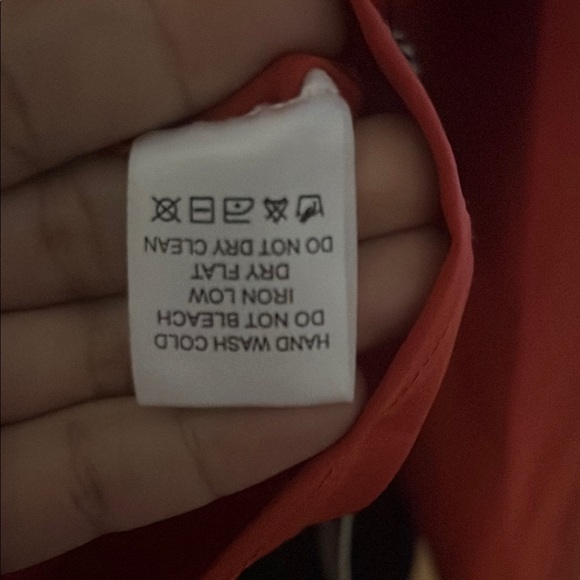 Story on. Sotela Orange Cropped Blazer with Notched Lapels - Picture 8 of 9